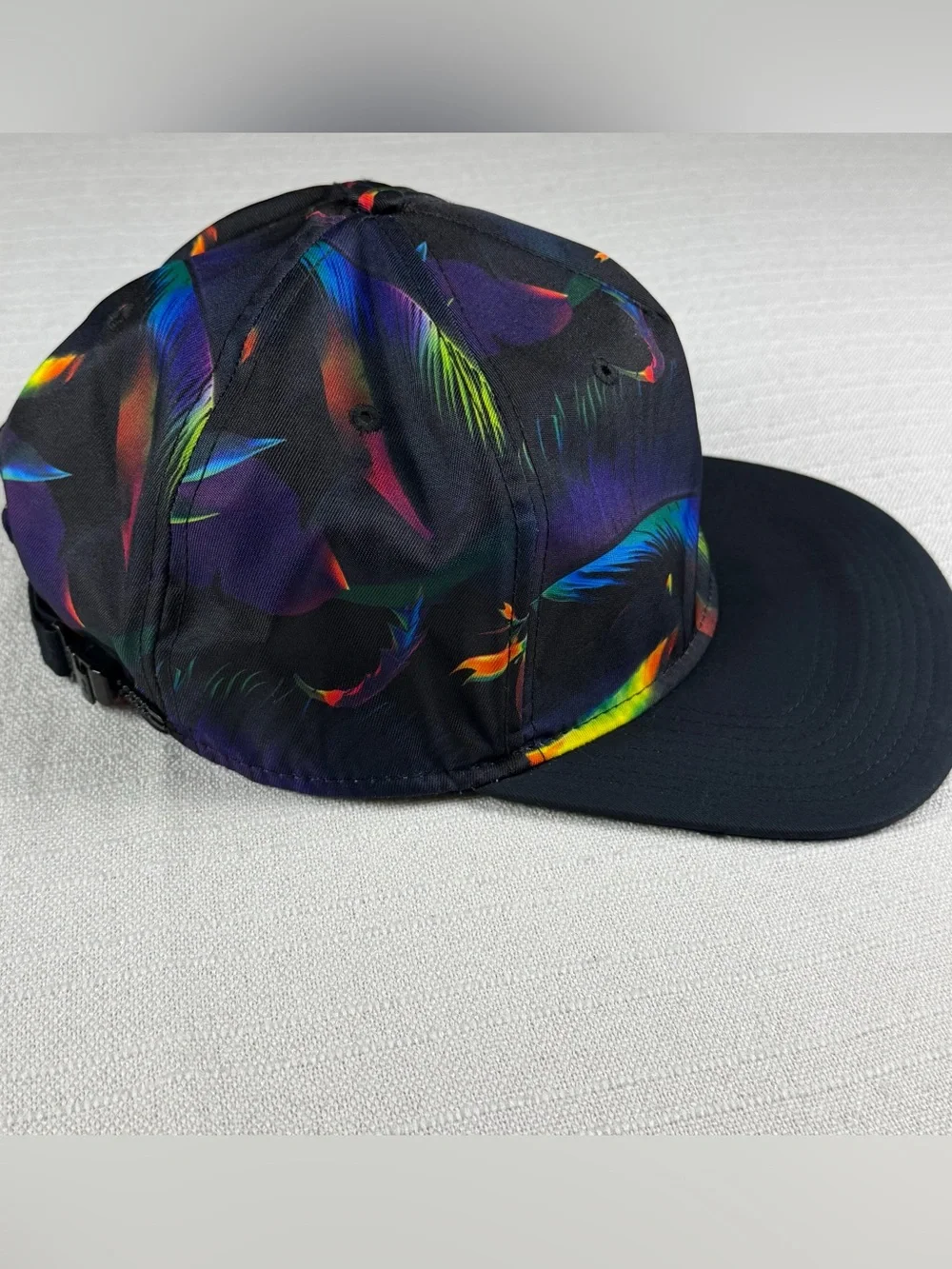 Nike Paradise Pro Hat Size One Size Fits Most Black Tropical Floral Snapback